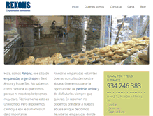Tablet Screenshot of empanadasrekons.com